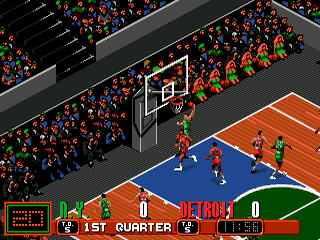 David Robinson's Basketball screenshot 3 for Sega Mega Drive